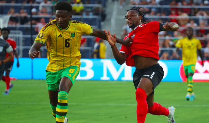 Di’Shon Bernard has made his international debut for Jamaica after being released from his Manchester United contract. - Bóng Đá