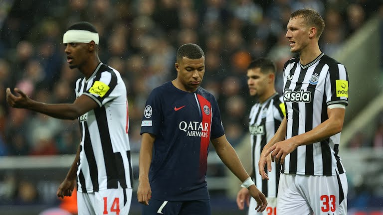 Newcastle thắng hủy diệt PSG; Milan hòa Dortmund - Bóng Đá
